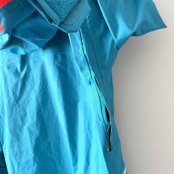 Helly Hansen Kvitegga Shell Ski Snowboard Jacket Blue Wave Size Medium - Picture 8 of 10